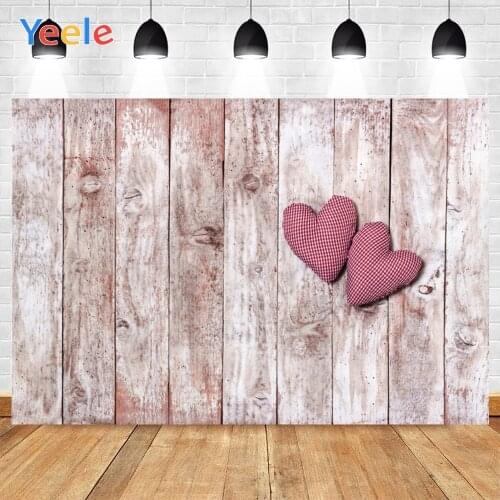 Yeele Love Heart Wood Background Photophone Pinewood Baby Photography Props Backdrops Studio Shoots for Baby Newborn Cake