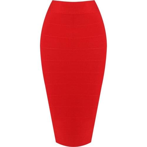 KLEEZY Clearance Sales New Fashion Evening Party Length Knee-Length Bandage Bodycon Women SexyPencil Skirts HD8069