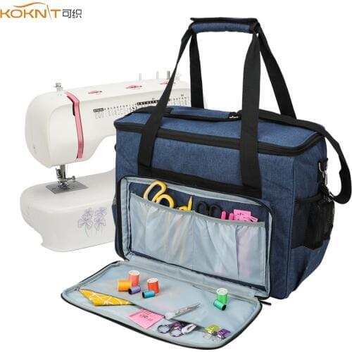 KOKNIT Large Capacity Sewing Machine Storage Bag Tote Multi-functional Portable Travel Home Organizer Bag For Sewing Accessories