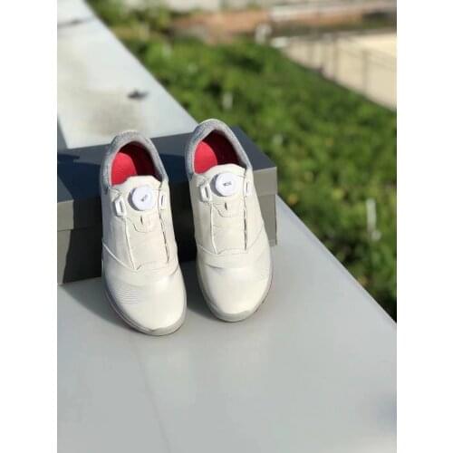 21 New Womens Professional Golf Shoes Leather Outdoor Sports Casual Shoes Leather Breathable Training Running Shoes Size 35-40