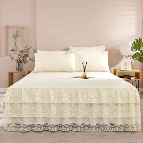 2020 new arrival lace bed skirt