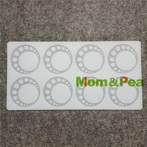 Mom&Pea CX143 High Quality Circle & Dots Shaped Silicone Mold Chocolate mold Cake Decoration