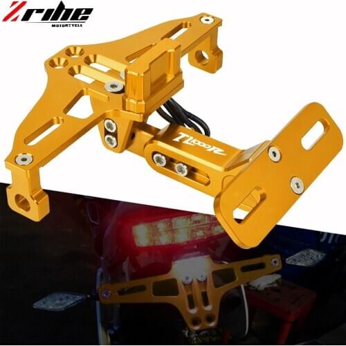 For SUZUKI TL1000R TL 1000R TL 1000 R 1998-2003 2002 CNC Alumium Motorcycle License Number Plate Frame Holder Bracket With LED