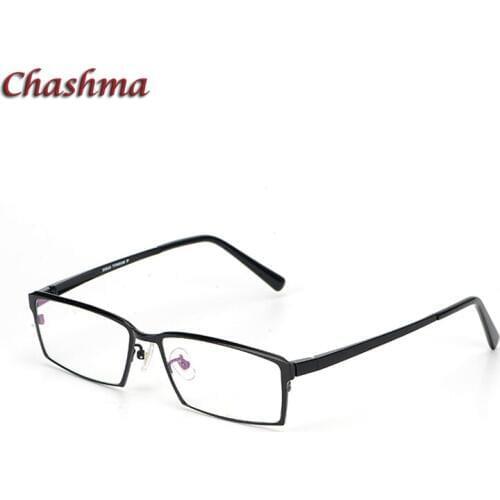 Chashma Prescription Glasses Men Top Quality Pure Titanium Eyewear Male Business Style Frame Transparent Lenses