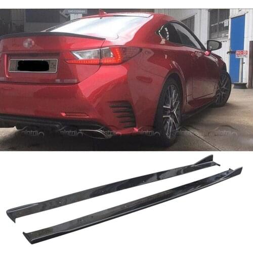 Carbon Fiber Body Kits Surrounded Extension Lip Side Skirts for Lexus RC300 F-SPORT 2014-2018