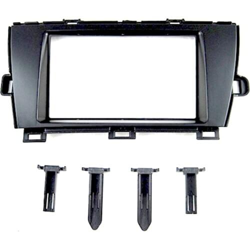 CarBar Double 2 Din Car Radio Fascia forToyota Prius 2010-2015 Stereo Dash Dashboard Frame Panel Trim Kit