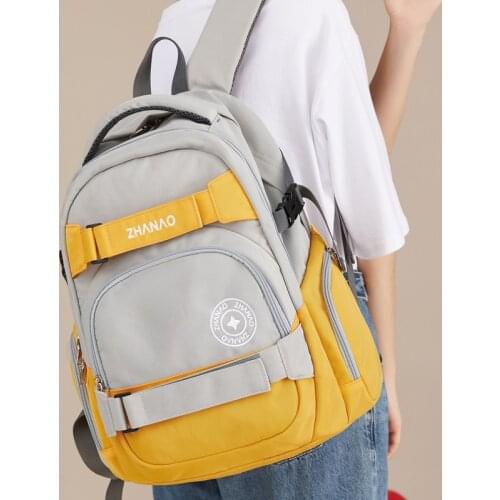 Women Boy Nylon Backpack Travel Student College School Bag Men Girl Cool 15.6 Inch Laptop Backpack Male Fashion Book Bags Lady