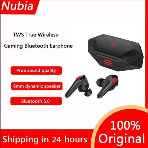 Original Nubia RedMagic TWS Gaming Earphone For Nubia 5S 5G Wireless Bluetooth E-Sports Universal Headphone For Realme 7 6 pro