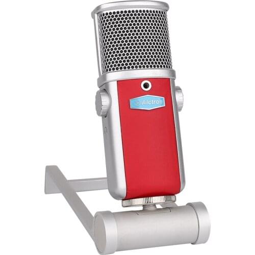 Alctron K7 USB studio condenser microphone angle adjustable for podcasting,home studio recording,field recording and voiceover