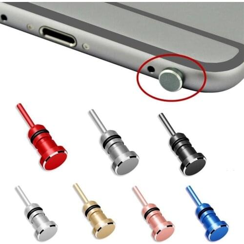 1PC Metal Dust Plug AUX Headset 3.5 Mm Jack Interface Anti Mobile Phone Accessories Card Retrieve Card Pin for Phone Gadget
