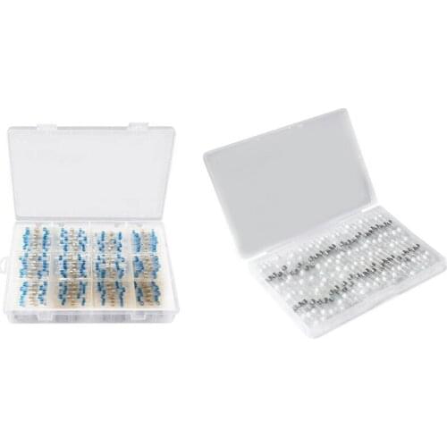 400 Pcs Heat Shrink Butt Connectors, Waterproof And Insulated Terminal, 200 Pcs 16-14 AWG Blue & 200 Pcs 26-24 AWG White