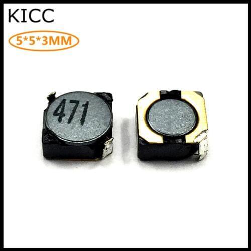 4D28 470UH 471M 471 inductor 5*5*3 Chip Power Shielding inductance 10Pcs