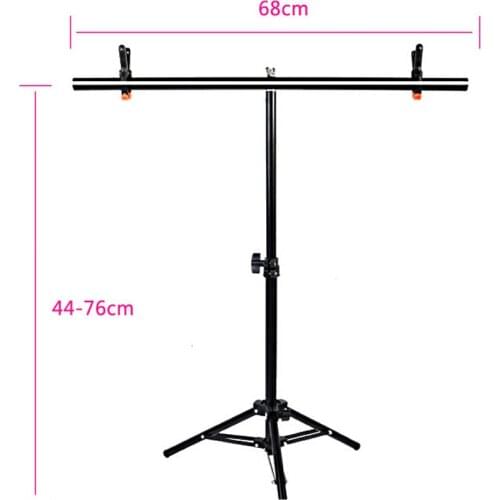 68cm X 76cm Photography T-Shape PVC Backdrop Background Support Stand Frame System Backgrounds Stands For Photo Studio Video