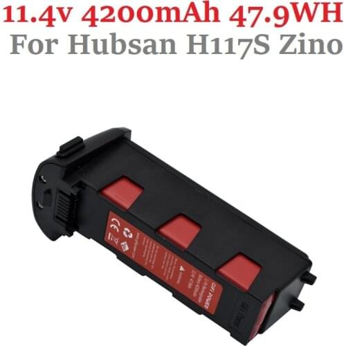 GIFI 11.4V 4200mAh Lipo Battery for Hubsan H117S Zino GPS RC Quadcopter Spare Parts Upgrade 11.4 v Battery Drones For H117S Pro