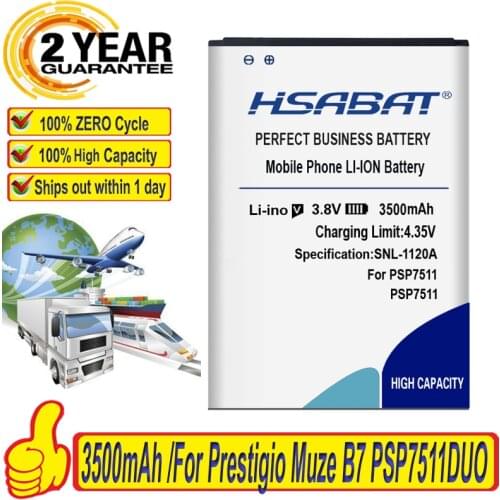 Top Quality Battery for Prestigio Muze B7 PSP7511DUO PSP7511 PSP 7511 DUO Mobile Phone Replacement Accumulator