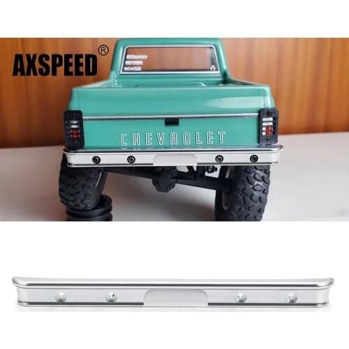 AXSPEED Metal Rear Bumper for Axial SCX24 AXI00001 Chevrolet 1/24 RC Crawler Car Truck Parts Accessories