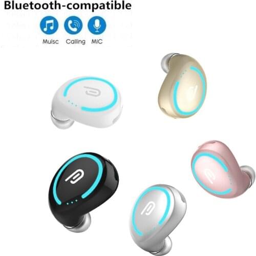 Wireless Bluetooth-compatible Earphone Sport With Mic Handsfree Headset Earbuds Headphones For Xiaomi Samsung Huawei Earphones