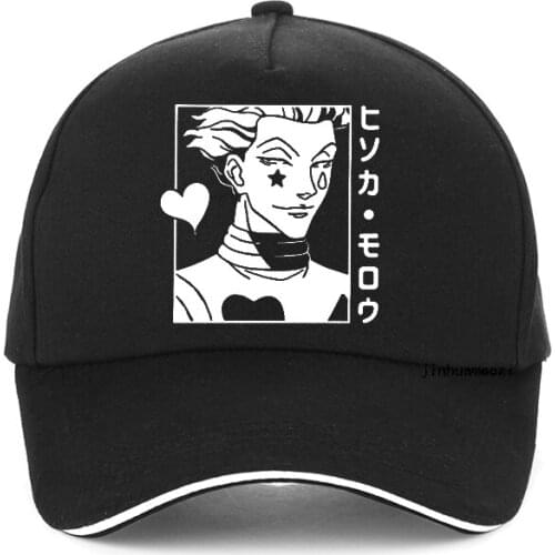 Hisoka Morow Japan Anime Women print baseball cap Harajuku pop men women Full-time hunter hip hop cap Hunter X Hunter hats
