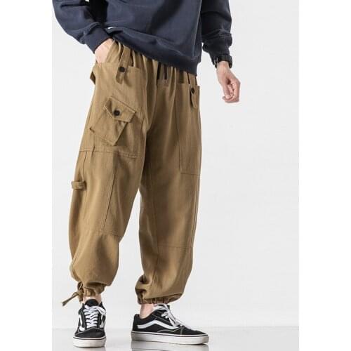 Hip Hop Streetwear Harem Pants Men Loose Joggers Male Casual Sweatpants Nice Pop Korean Style Cotton Ankle length Trousers Men