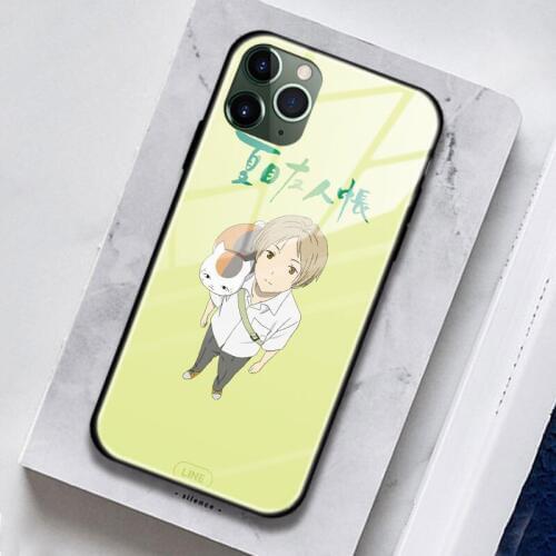 Natsume Mates Account Anime Art Soft Silicone Tempered Glass For iPhone SE 6s 7 8 Plus X XR XS 11 Pro Max Phone Case Cover Shell