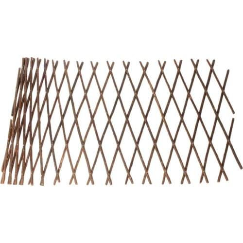 Wood Support Balcony Privacy Yard Decoration Frame Plant Climb Expandable Retractable Outdoor Trellis DIY Garden Fence Home