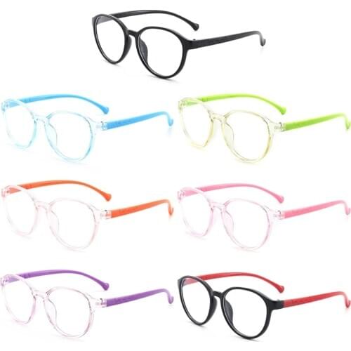 Childrens Anti-blue Glasses Children Boys And Girls Computer Transparent Shielding Anti-reflective Glasses