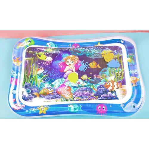 Baby Infant Cartoon Octopus Dolphin Inflatable Water Mat Summer Game Play Pad Toy outdoor Beach Play Water mat