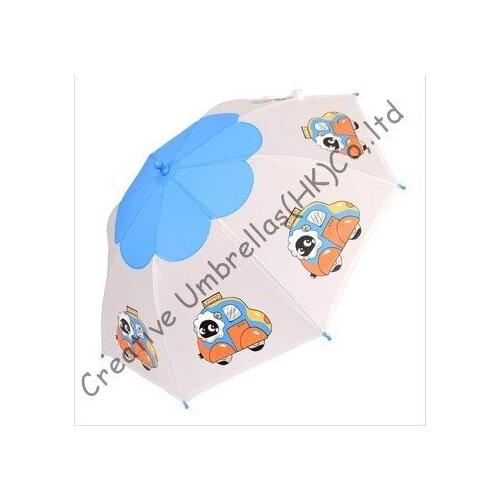 Kid umbrella,cartoon design,auto open.8mm steel shaft and fluted ribs,safe&enviroment kid umbrellas