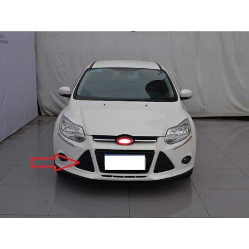 For FORD Focus 2012-2014 Front grille trim with bright frame in chrome-plated middle mesh decoration