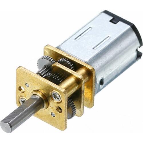 Hot High Quality DC 3V/6V/12V N20 Mini Micro Metal Gear Motor with Gearwheel DC Motors 15/30/50/60/100/200/300/500/1000RPM