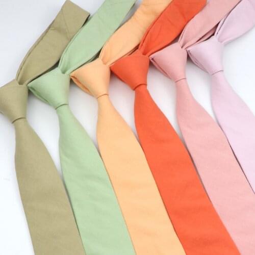 Classic Solid Color Neck Ties for Men Casual Suits Tie Gravatas Pink Peach Green Mens Neckties For Business Wedding Men Ties