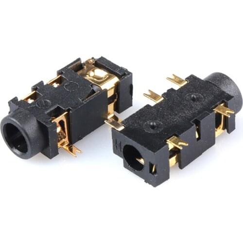 Hot sale 100PCS PJ-327A 3+2 2+3 3.5 headphone jack headphone jack headphone hole digital headphones