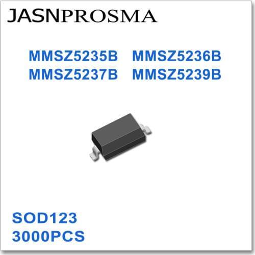 JASNPROSMA MMSZ5235B MMSZ5236B MMSZ5237B MMSZ5239B SOD123 3000PCS High quality New goods Diode SMD 1206
