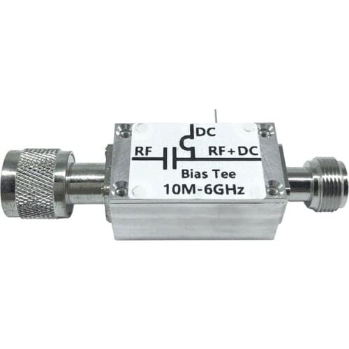 Bias Tee,10Mhz-6Ghz Broadband Radio Frequency Microwave Coaxial Bias