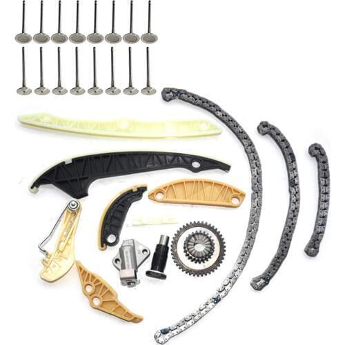 AP01 Timing Chain Kit+Exhaust Valves+Intake valve For VW CC EOS Jetta Audi A3 2.0T 06D109601M 06D109611H