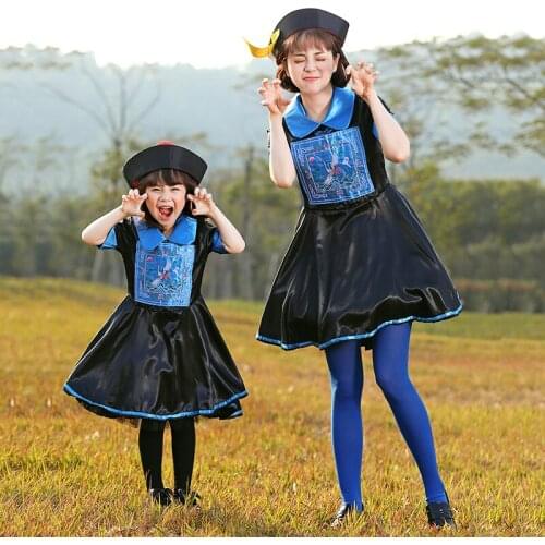 Halloween Costumes Carnival Party Role-playing Horror Monsters Qing Dynasty Zombie Parent-child Skirts Cemetery Zombies
