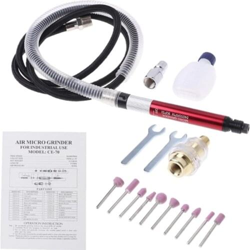 Air Micro Die Grinder Kit Mini Pencil Polishing Rotary Cutting Tool Small Size Light Weight Pen Shaped Design
