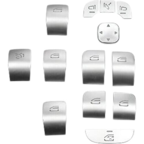 Car Door Armrest Window Switch Buttons Stickers for Mercedes Benz A B C E Class W177 W205 W213 W247 W167 Car Styling