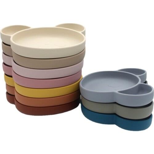 Unbreakable Baby Tableware Food Grade Silicone Bowl Dinner Plate Newborn Feeding Supplies Waterproof Toddlers Kictchen Dishes