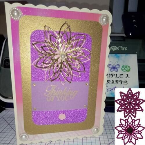 New Design Craft Metal Cutting Dies cut die 2pcs flower decoration Scrapbooking Album Paper Card Craft Embossing Die Cuts