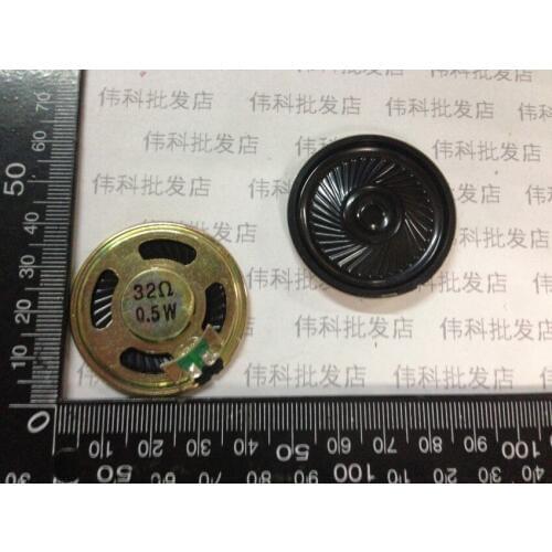 New Ultra-thin sound speaker 32 ohms 0.5watt 32R 0.5W Round speaker diameter 40MM 4CM thick 5mm Loudspeaker