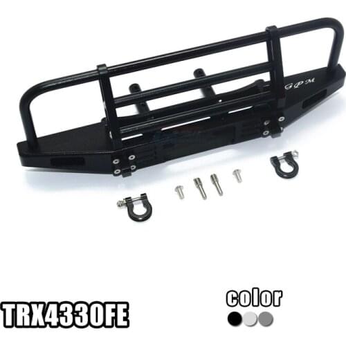 GPM TRAXXAS TRX4 and SCX10 II 90046, 90047 aluminum alloy adjustable height front bumper