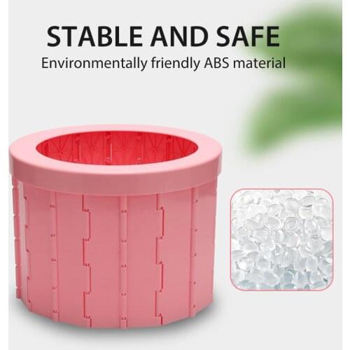 Portable Toilet Folding Commode Toilet Seat for Camping Hiking Long Trips