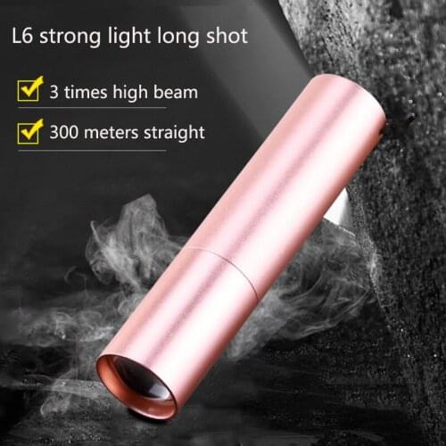 Mini Portable COB ZOOM Flashlight USB Rechargeable 1200mah Lithium Battery Outdoor Hunting Torch Lamps Camping Working Lights