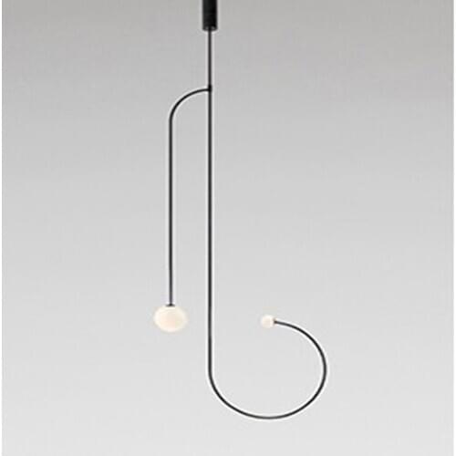 Post-modern simple line lamp creative personality living room dining room bedroom bedside lamp coffee shop clothing store small