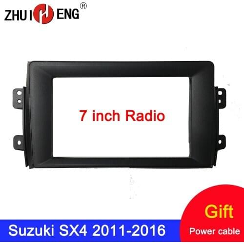 7/9 inch 2 Din Car Radio Frame for Suzuki SX4 2011-2016 Fiat sedici 2006-2010 fascia Car DVD GPS Player mount kit car accessory