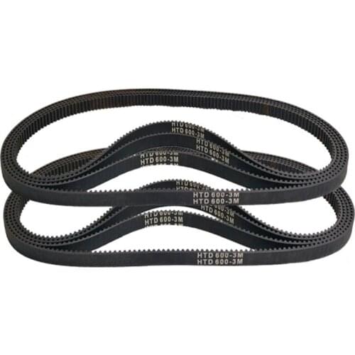 Rubber Transmission Timing Wheel Belts HTD600-3M HTD603-3M HTD606-3M HTD609-3M 8mm 10mm 15mm Customize Width Available
