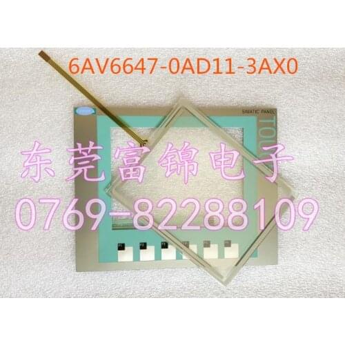 Touch Screen Digitizer for 6AV6 647-0AD11-3AX0 KTP600 Touch Panel for 6AV6647-0AD11-3AX0 KTP600 with Membrane Keypad Switch