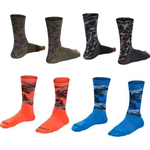 Outdoor Sport Autumn Camouflage Compression Mtb Socks Men Mountain Bike Cycling Socks