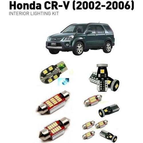 Led interior lights For Honda crv 2002-2006 7pc Led Lights For Cars lighting kit automotive bulbs Canbus